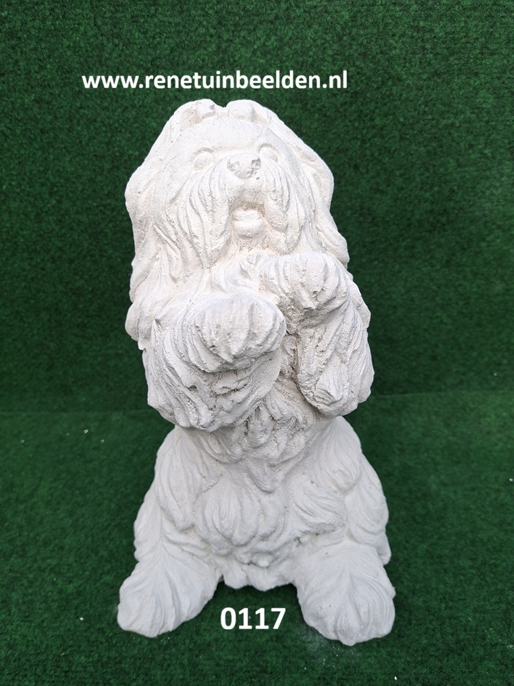 0117 Hond strik Hoog 36 cm x 9 kg. groen. NL
