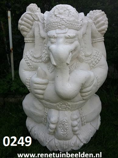 0249 Hindoestaanse god ganesh 1 Hoog 70 cm x Breed 48 cm x Diep 42 cm x 75 KG. NL