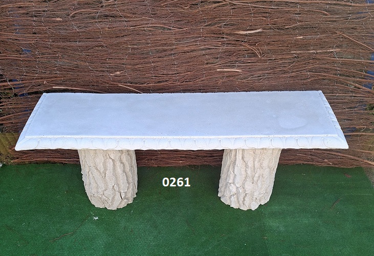 0261 Tuinbank met boomstam lang cm x hoog cm x breed cm